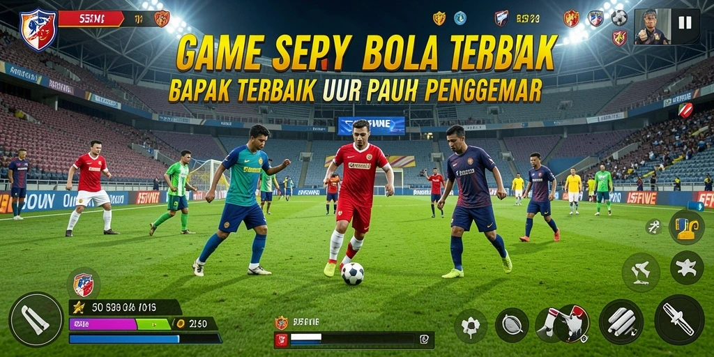 Tampilan gameplay 55FIVE yang seru dengan aksi di lapangan.
