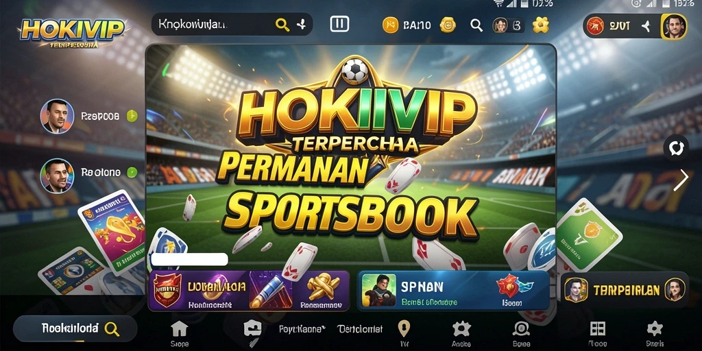 Screenshot HOKIVIP menampilkan antarmuka Sportsbook yang menarik dan mudah digunakan.