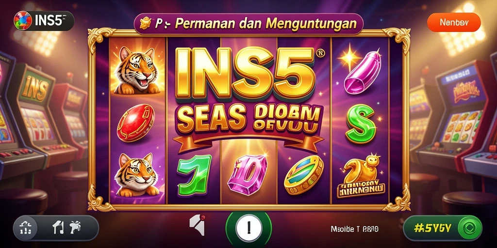 Tampilan menawan dari gameplay Slot di INS55 dengan fitur interaktif.