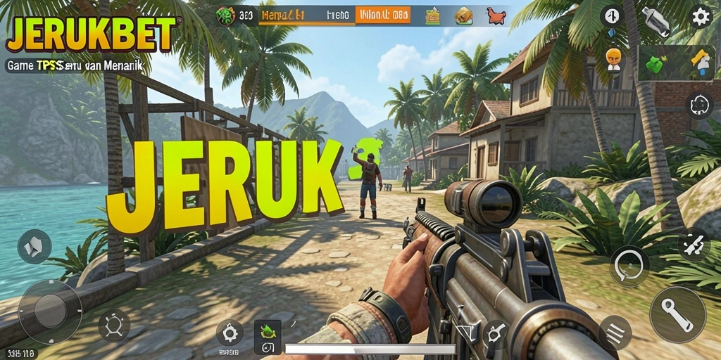 Tampilan gameplay JERUKBET yang intens dan penuh aksi.