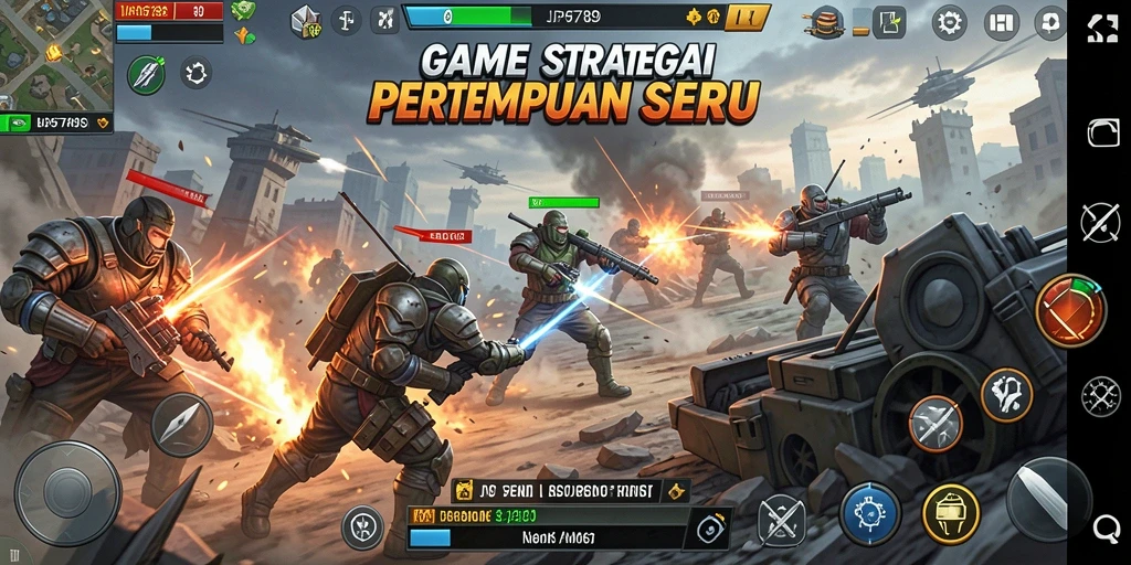 Tampilan gameplay seru di JP6789 dengan pertempuran strategis.