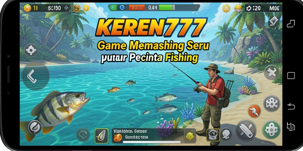 Tampilan gameplay KEREN777 yang seru dan menantang saat memancing.