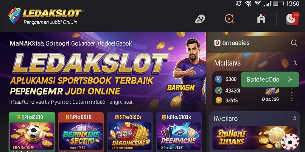 Tampilan LEDAKSLOT dengan berbagai pilihan taruhan olahraga yang menarik.