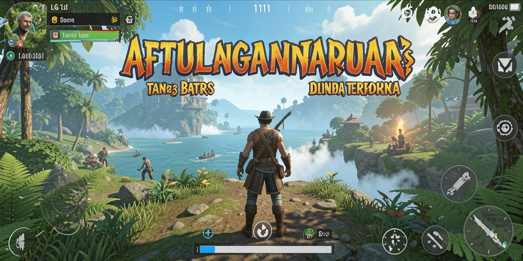 Tampilan utama gameplay LG111 dalam dunia terbuka yang luas.