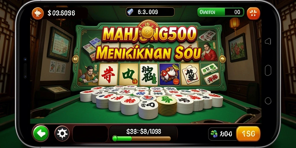 Tampilan gameplay Slot yang menarik dan mengasyikkan di MAHJONG500.