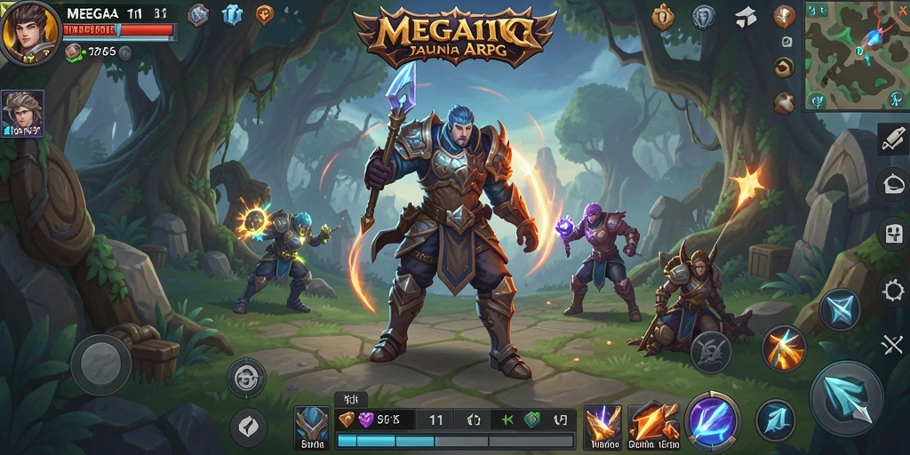 Tampilan gameplay seru MEGA111 dalam dunia ARPG yang menantang.