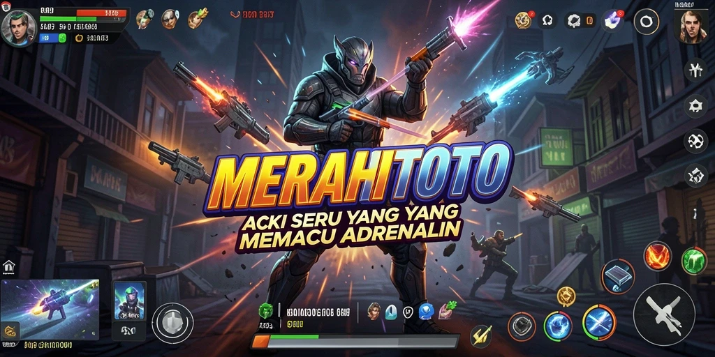 Tangkapan layar gameplay MERAHTOTO yang penuh aksi.