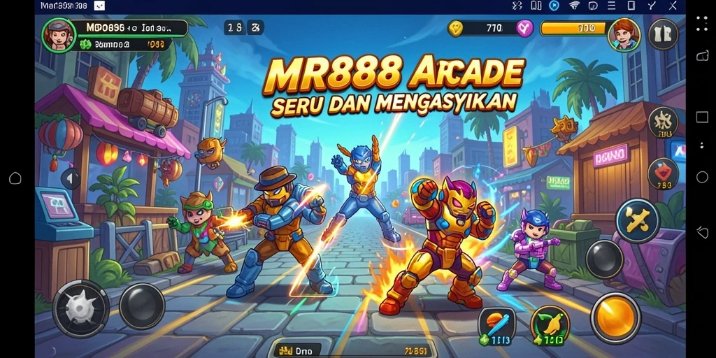 Tampilan gameplay seru dalam permainan Arcade MR888.
