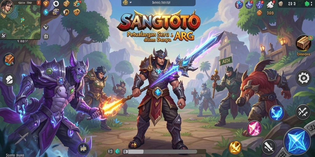 Tangkapan layar gameplay yang menunjukkan pertempuran seru dalam ARPG.