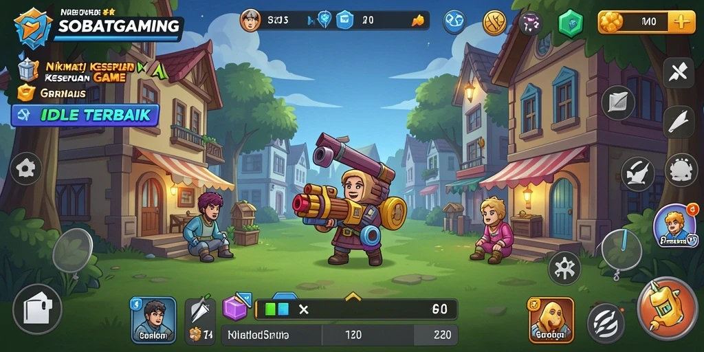 Tampilan gameplay SOBATGAMING yang menarik dan penuh warna.